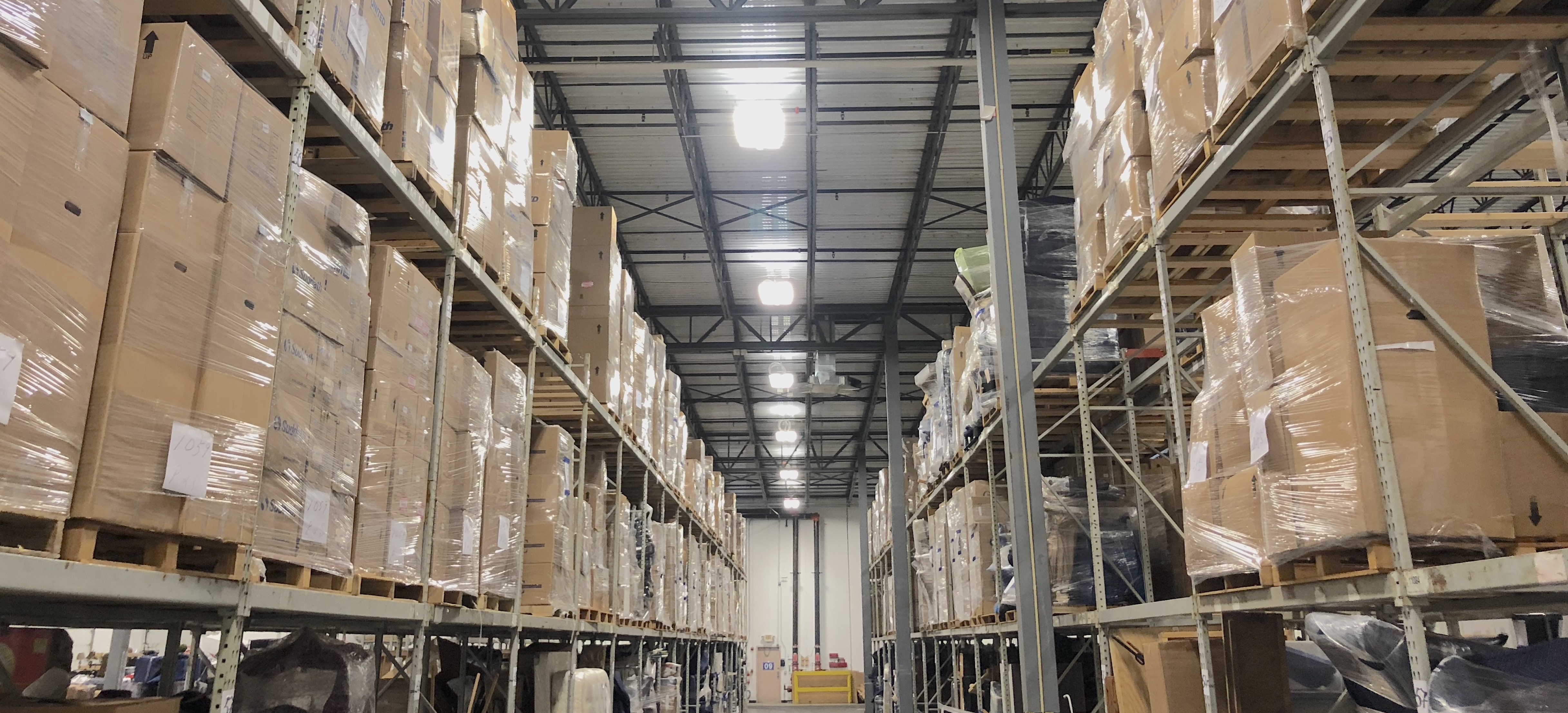 Secured contents in Modern's climate-controlled warehouse